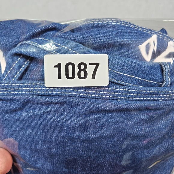 Round House Bib Overalls Mens 32 X 32 Denim Pockets Carpenter Workwear Utility - Picture 13 of 13